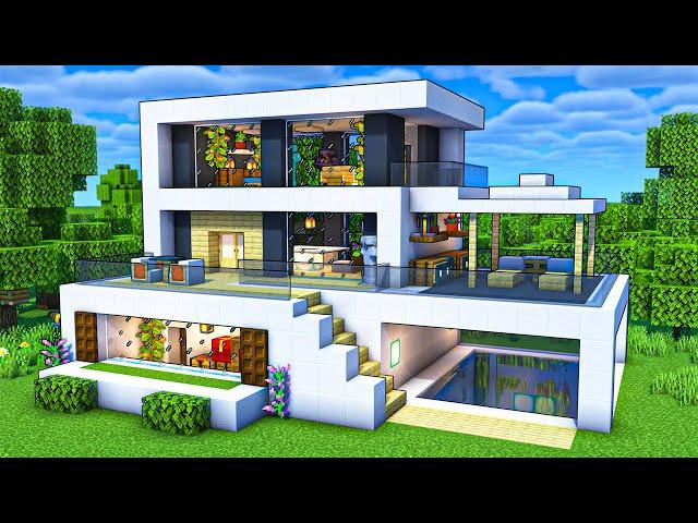 HOW TO BUILD A MODERN HOUSE IN MINECRAFT