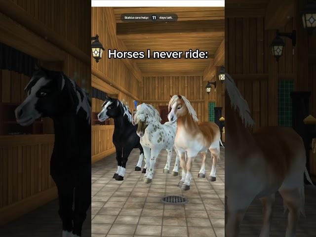 Those horses have never seen the daylight  | #shorts #funny #skit #sso #starstable