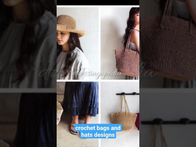 Crochet bags and hats design || Crochet lovers || Crochet Addict