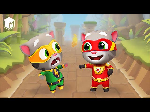 Talking Tom Hero Dash New Update vs Tom Gold Run | Talking Tom vs Hero Tom | Android & IOS Gameplay