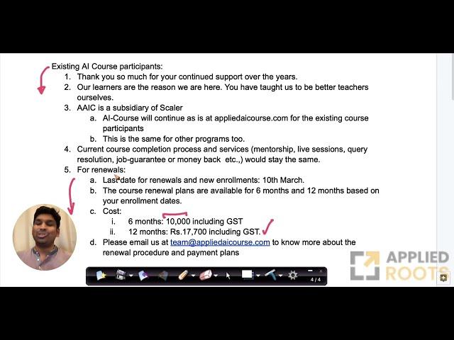 For The Existing Students of Applied AI Course | Applied Ai Course Review