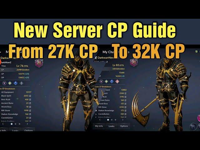 Black Desert Mobile New Server Guide: From 27K CP To 32K CP