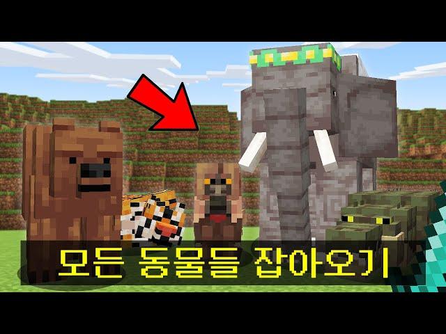 마인크래프트, 동물모드로 노아의 방주 만들어 태우기