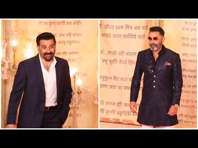 Sunny Deol & Bobby Deol Together At Anant-Radhika Grand Wedding Reception Mangal Utsav