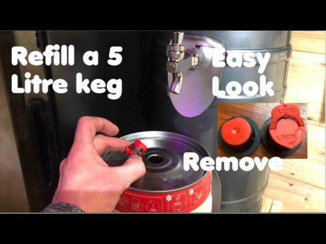 How to reuse a 5 litre beer party kegs home brew remove and clean the tap refill reuse clean bung