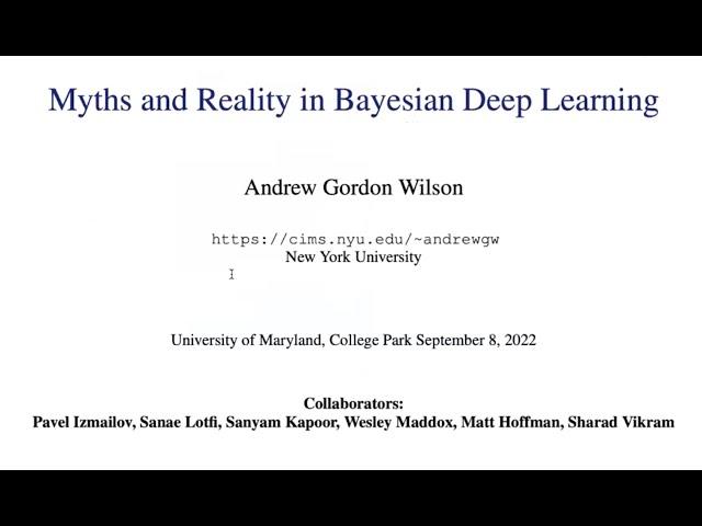 Deep Learning Foundations: Andrew Wilson's Talk on How Do We Build Models That Learn and Generalize?