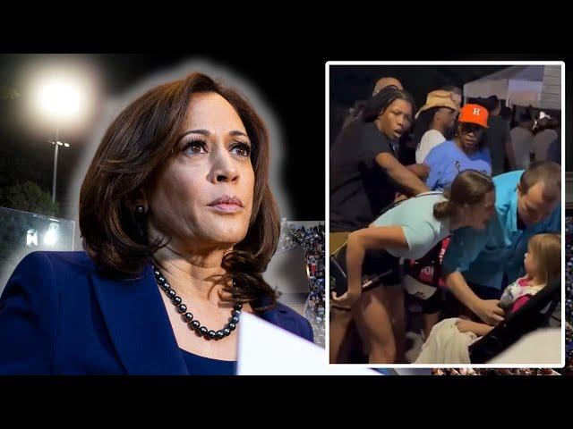 Kamala's "big" rally goes off the rails, Libs start freaking out & screaming