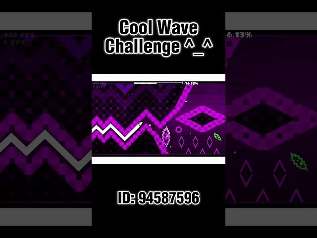 Cool and Epic GD Wave Challenge #geometrydash #gdchallenge #gd