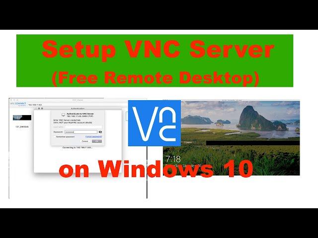 Setup VNC Server on Windows 10 | TighVNC Server Setup