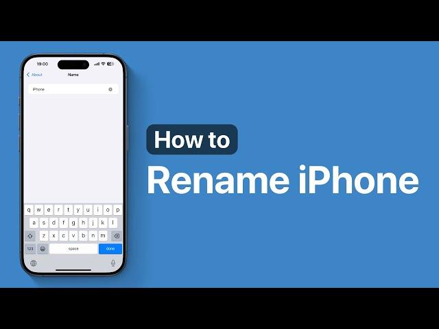 How To Rename iPhone | Change iPhone 16 Name