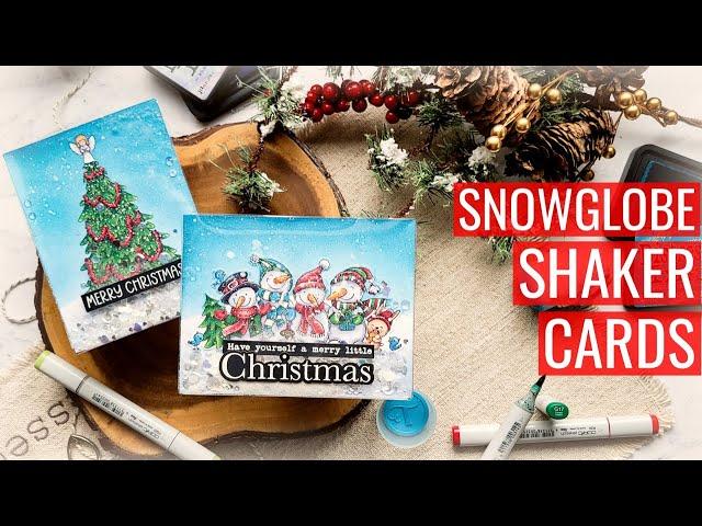 Snowglobe Shaker Cards, Trinity STAMPtember Set