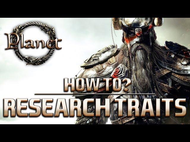 Elder Scrolls Online (ESO) - How to Research & Traits Weapon/Armour (Guide)