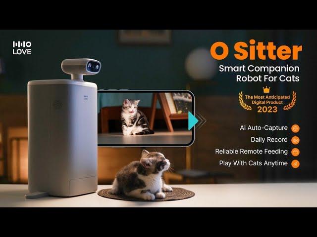 Kickstarter: HHOLOVE O Sitter, Smart Companion Robot For Cats