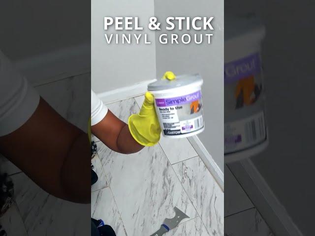 Can You Grout PEEL AND STICK Tile? #shorts