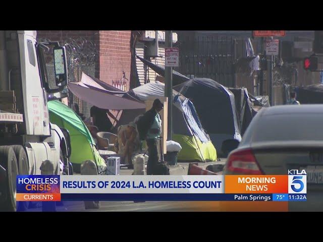 Los Angeles sees drop in homelessness for first time in years