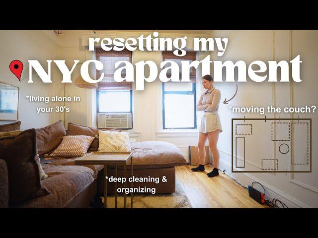 Cleaning, organizing & rearranging my NYC apartment (after my birthday weekend)