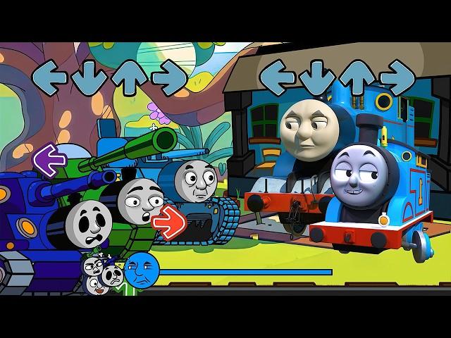 FNF Triple Thomas Tank VS 3D CGI Thomas & Baby Thomas (Can Can) - Friday Night Funkin'