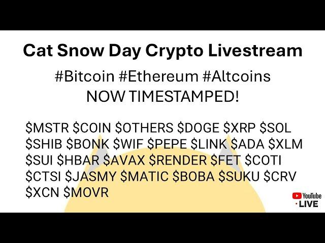 Cat's #Bitcoin and #Crypto Livestream (Timestamped)