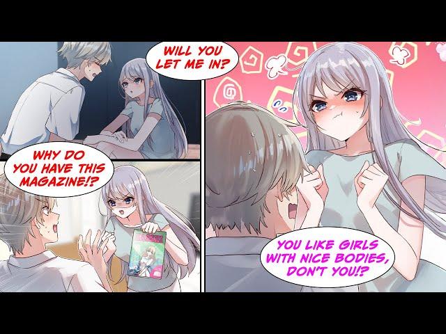 [Manga Dub] I'm in love with my sister's model friend.. She comes over when my sister is gone and...