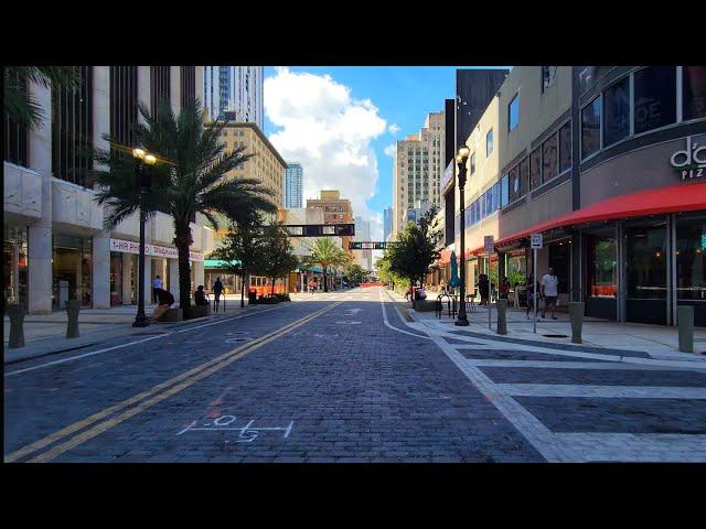 4K Downtown Miami , Fall Cycling Virtual Travel Tour , Miami Florida , October 14 2024