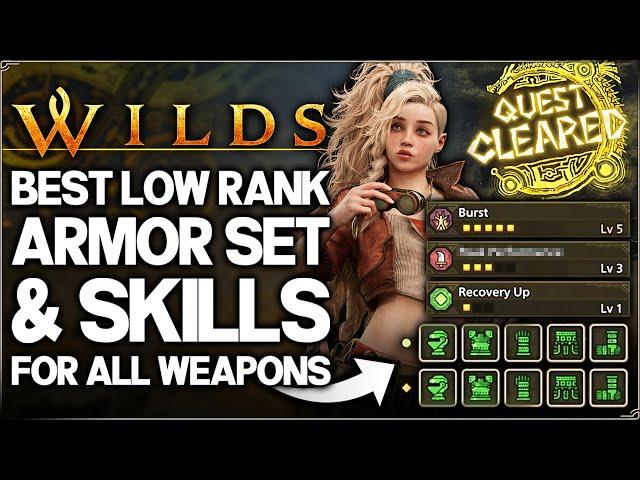 Monster Hunter Wilds - Best Armor Set For Low/High Rank Story & New Skill System Guide - All Weapon!