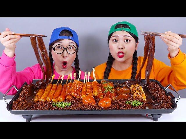 Black Noodle TTeokbokki DONA Mukbang