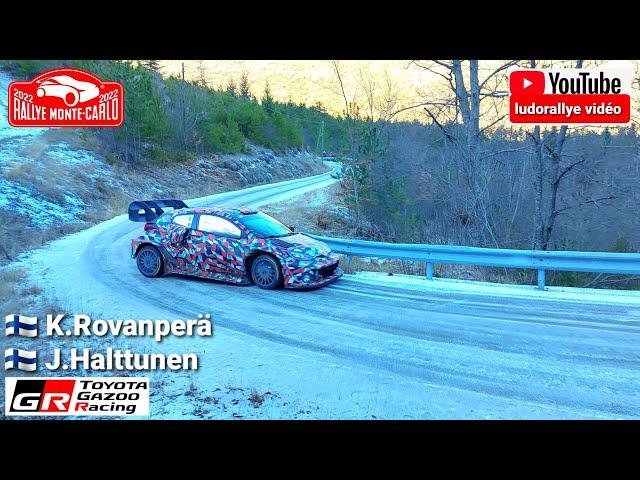 test Monte-Carlo 2022 Kalle Rovanperä , Toyota Yaris WRC Hybride 2022 , full snow