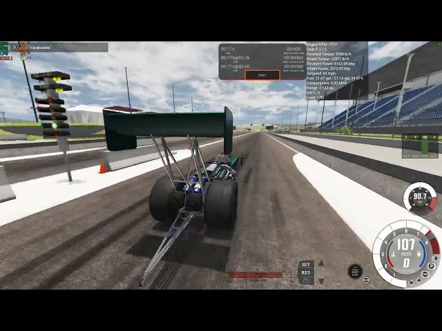 Twin Turbo LS Top Fuel Dragster! (BeamNG)