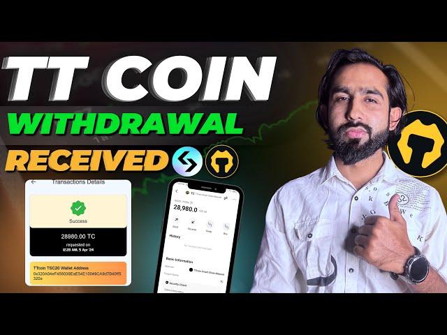 TT Coin Withdrawal Received in Bitget Crypto Wallet - TT coin Mining Withdraw Proof