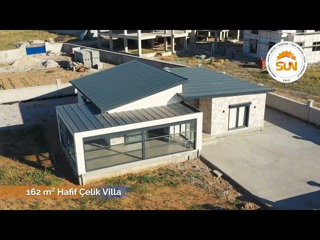 162 m2 HAFİF ÇELİK VİLLA PROJEMİZ