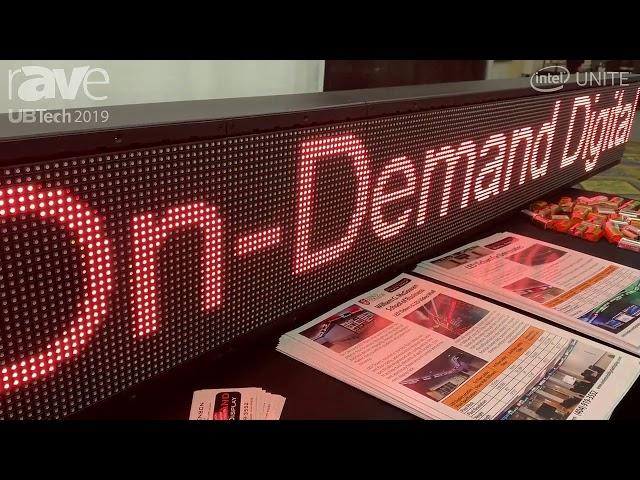 UB Tech 2019: On-Demand Digital Display Showcases Its LED Stock Ticker Display