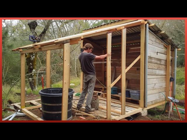 Man Builds Amazing DIY Wood Cabin in the Forest Start to Finish | by @matt.jacobs1