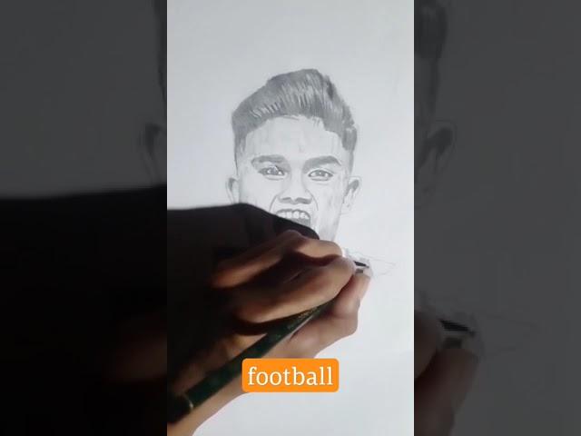 sketsa pemain sepak bola #shorts #football