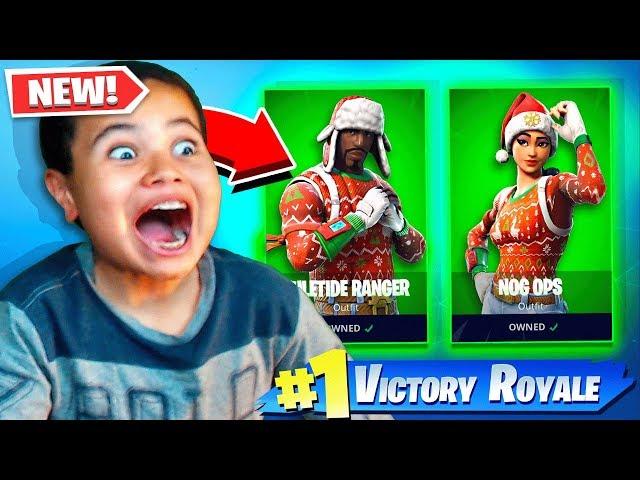 MY LITTLE BROTHERS REACTION TO THE NOG OPS COMING BACK!! *SURPRISING HIM!* FORTNITE INSANE REACTION!