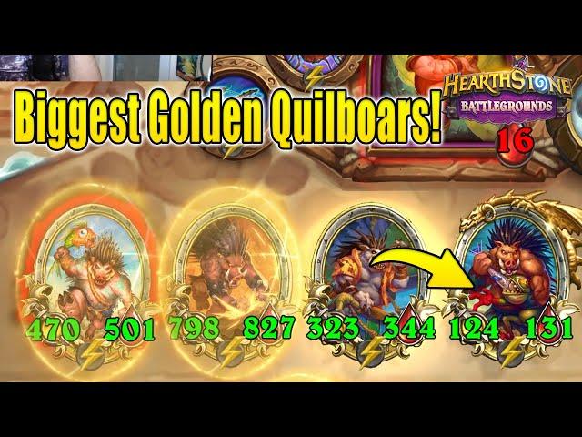 Biggest Triple Golden Quilboars Build My Opponent Built! | Christian Hearthstone Battlegrounds