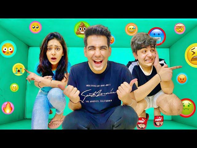100 Mystery Buttons.. Only 1 will Let you ESCAPE this BOX with Brother and Sister | Rimorav Vlogs