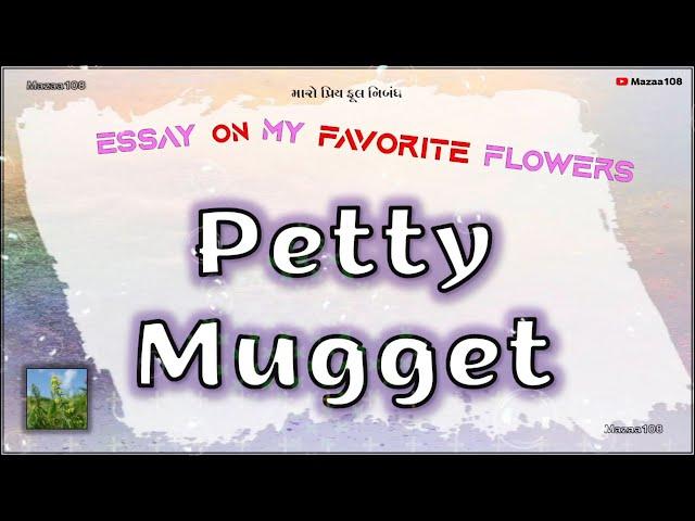 Petty Mugget , Petty Mugget Flower , Essay On Petty Mugget Flower , My Favourite Flower Petty Mugget