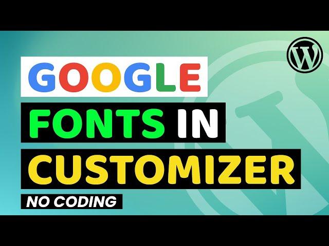 How to Add Google Fonts in Wordpress Theme | Wordpress Google Fonts