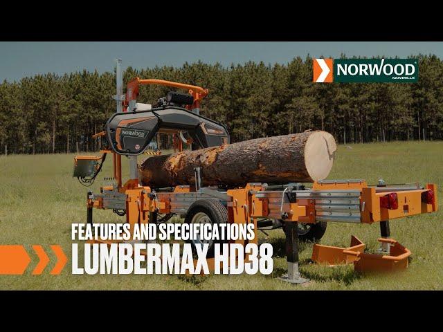 Features and Specifications | The Ultimate Portable Sawmill | LumberMax HD38 Portable Sawmill
