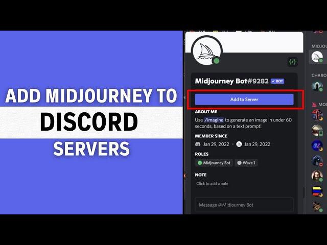 How to Add Midjourney Bot to your Discord Server (UPDATED)