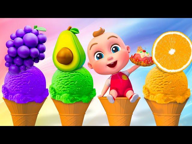 Favourite Ice Cream | Hot Summer with Fruit Ice Cream Song | Super Sumo Nursery Rhymes & Kids Songs