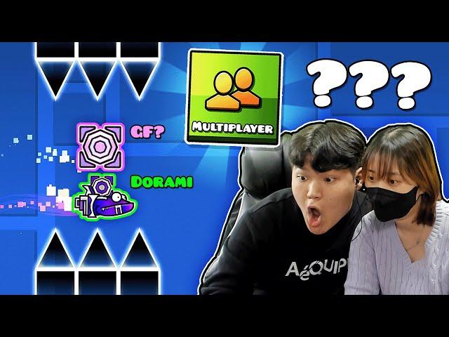 THE ULTIMATE Geometry Dash Multiplayer (With girlfriend)