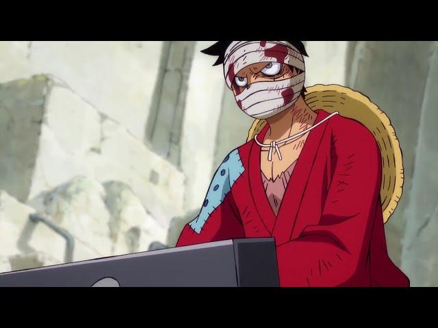 luffy unconsciously using haki infront of kaido || one piece English dub