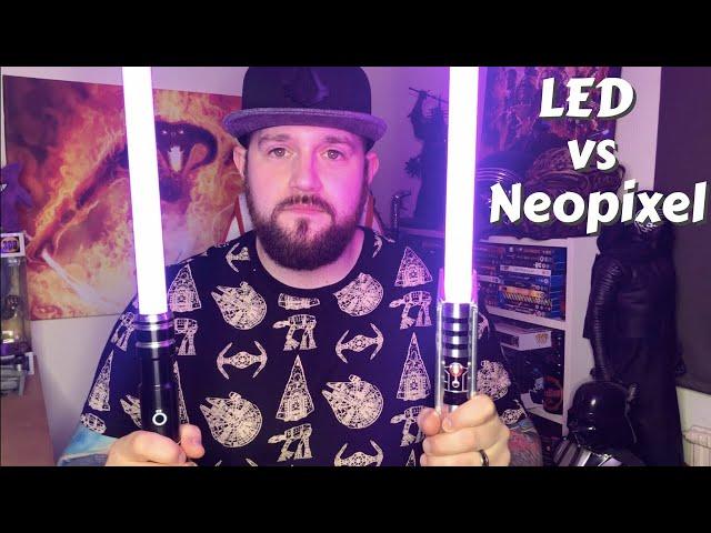 LED vs NEOPIXEL Lightsaber Comparison