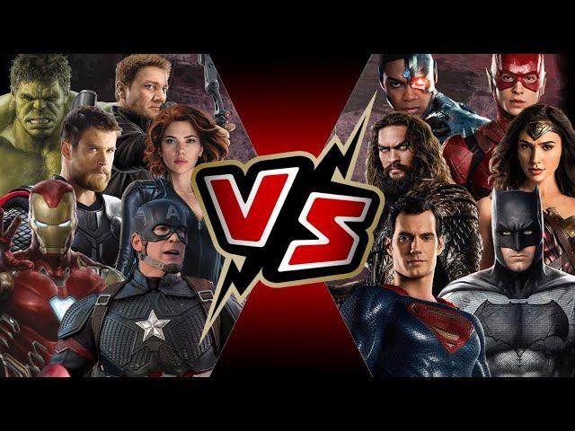 The Avengers VS Justice League | BATTLE ARENA | Marvel VS DC | MCU vs DCEU