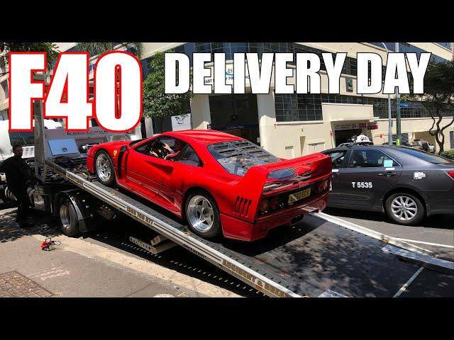 DELIVERY DAY: Ferrari F40 & Supercar Showroom Tour