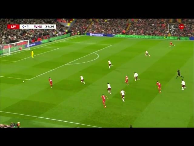 Federico Chiesa BICYCLE KICK ASSIST to Diogo Jota for Liverpool goal vs West Ham