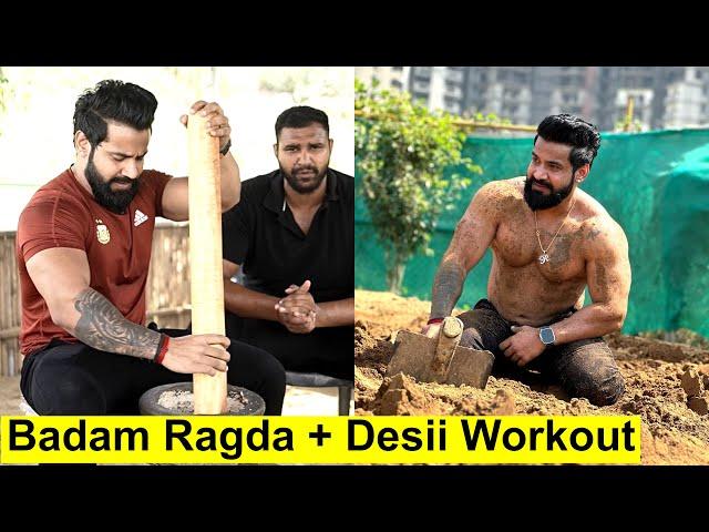 Desi Workout Challenge And Indian Wrestling Drink (BADAM RAGDA)