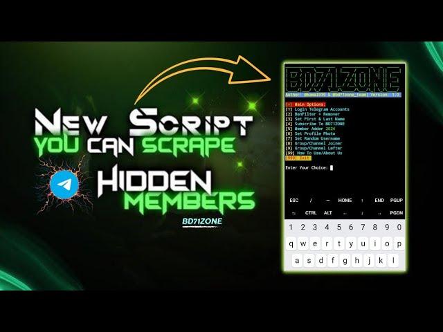 Telegram New Free Member Adder Script For 2024/Per Account Add 50+ Member / No Account Banned ️