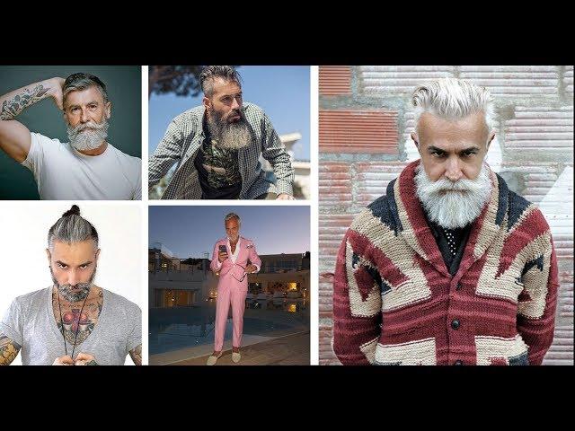 GREY Beards GREY Hair Quiffs Tattoos & Fashion 1 of 2 Pangels Best mix Blues